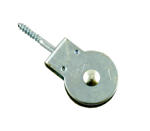 Poulie zinguée 40mm + vis - 1 pce